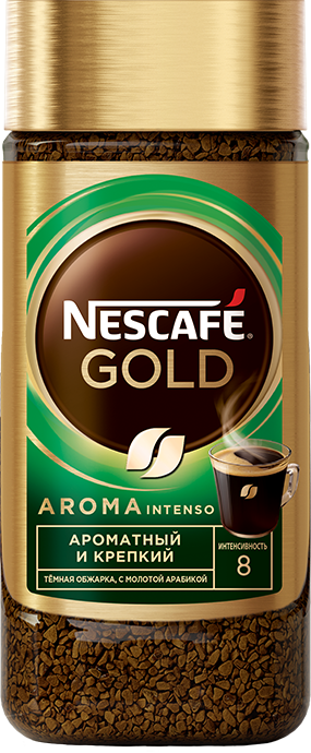Растворимый кофе NESCAFÉ Gold Aroma Intenso, 85, 170 гр. Купить онлайн