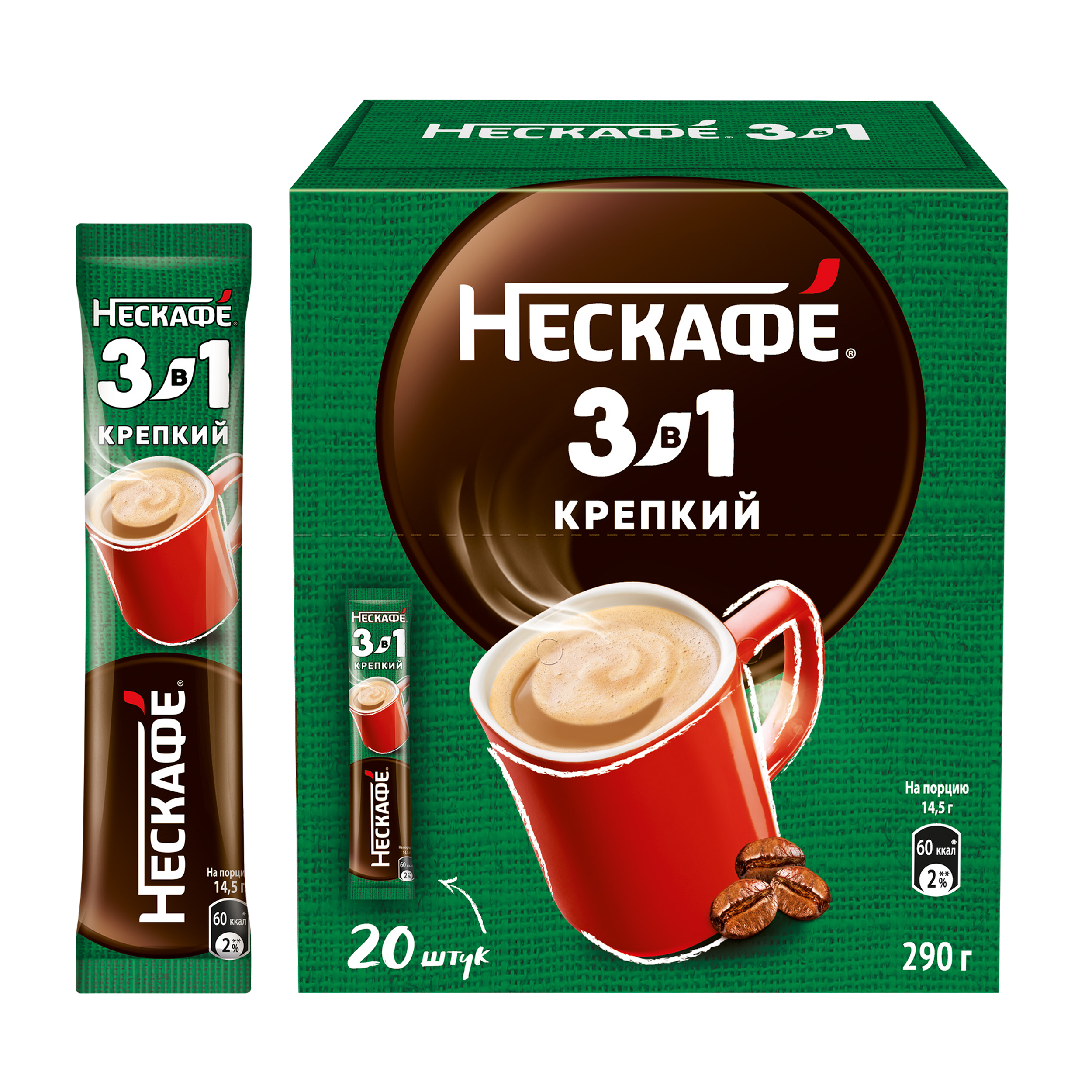 НЕСКАФÉ® 3 в 1 Крепкий