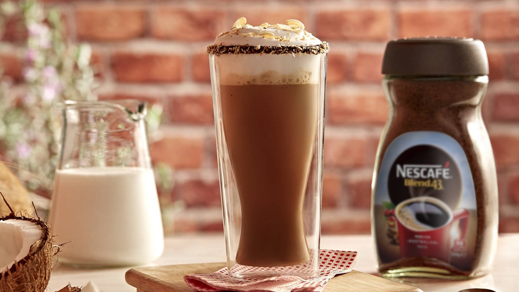 Рецепт латте с кокосом