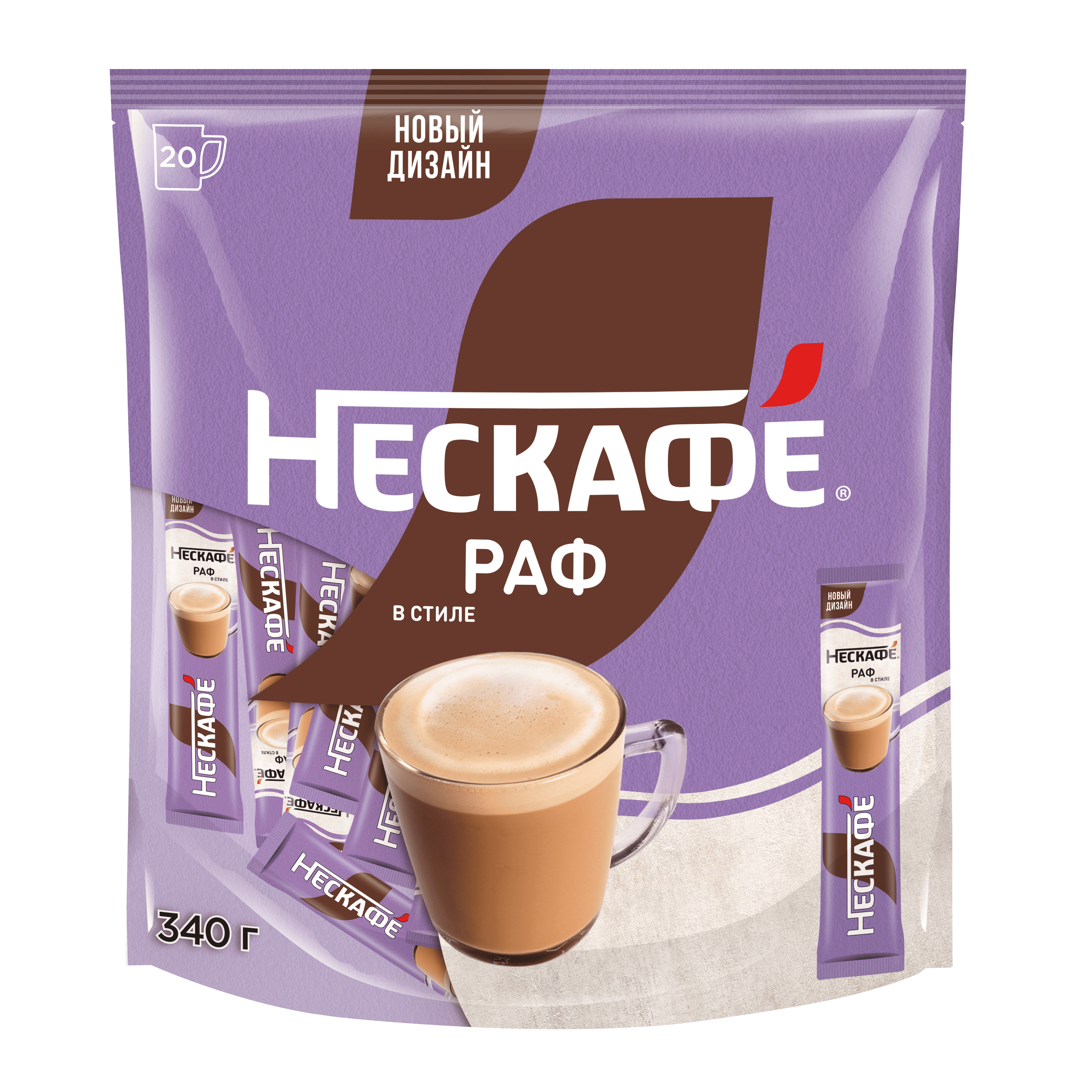 НЕСКАФÉ® Раф Пакет, 20 шт по 18 г