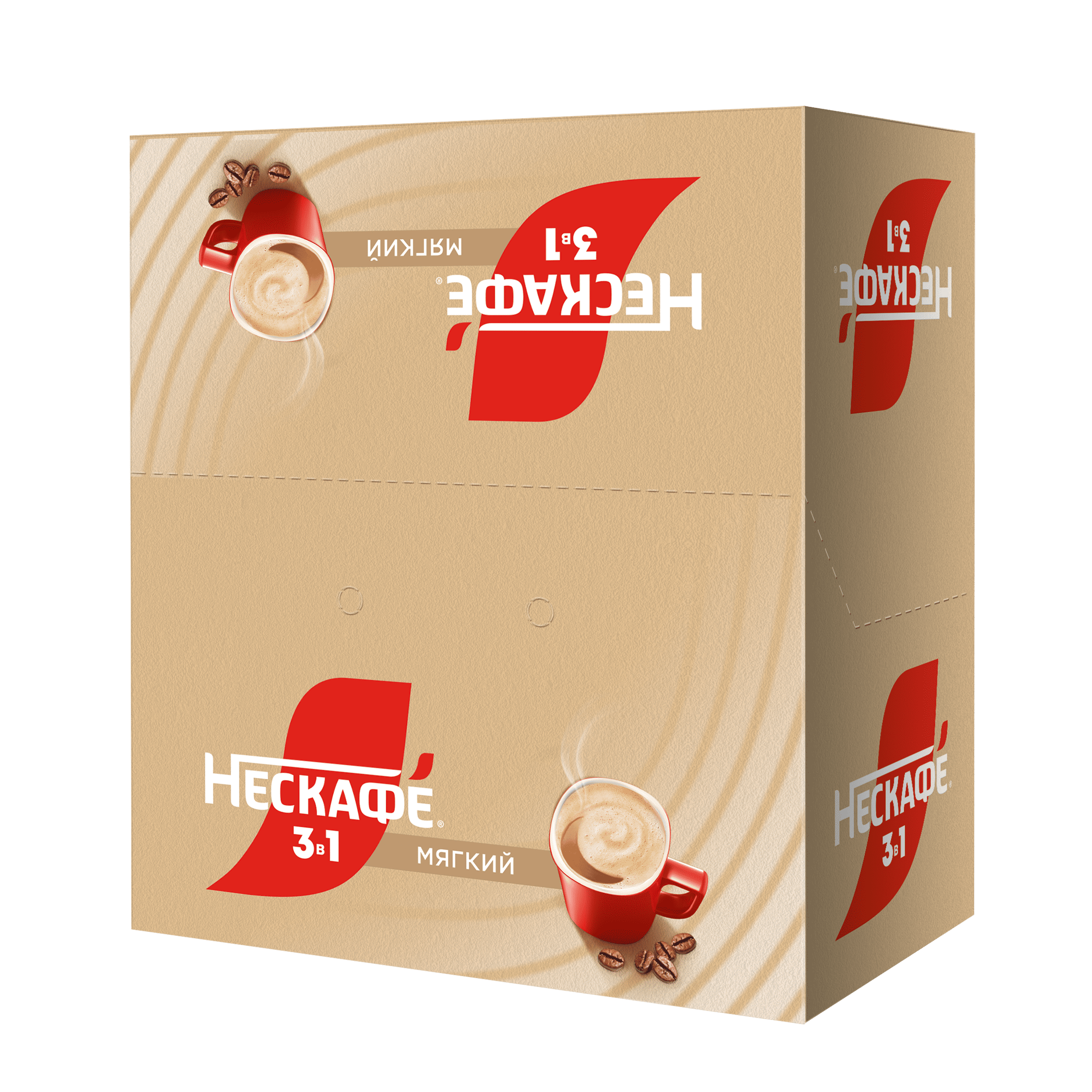 НЕСКАФÉ® 3 в 1 Мягкий, коробка, 20 шт по 14.5 г