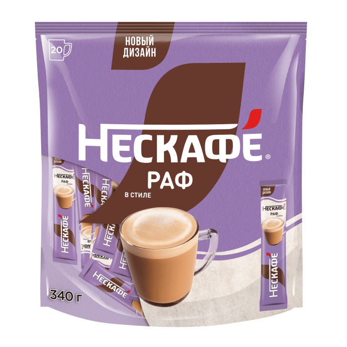 НЕСКАФÉ® Раф Пакет, 20 шт по 18 г