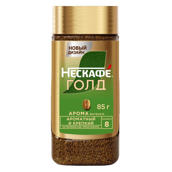 НЕСКАФÉ® Голд Арома Интенсо, стеклянная банка, 85 г