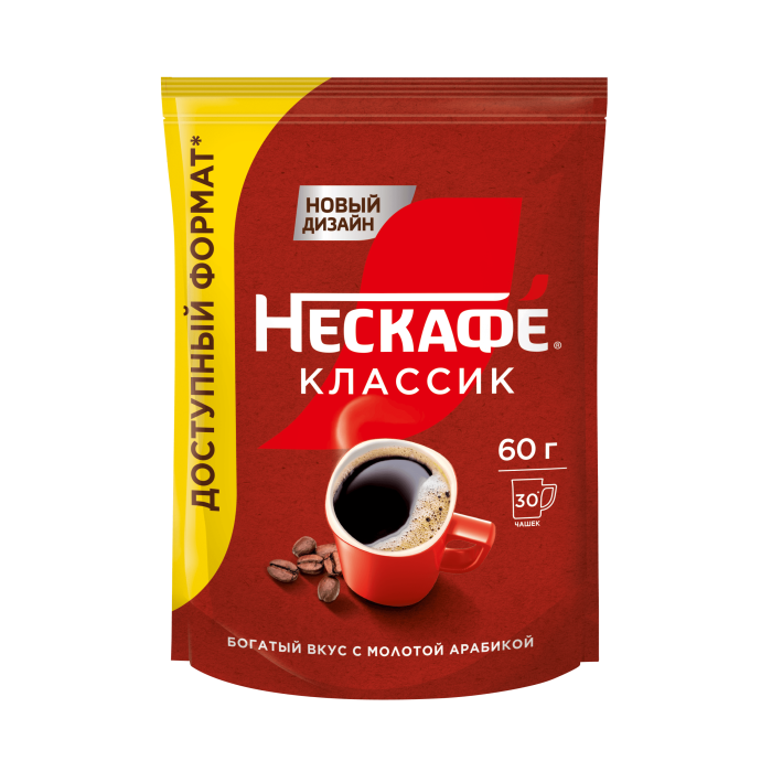 НЕСКАФÉ® Классик, пакет, 60 г