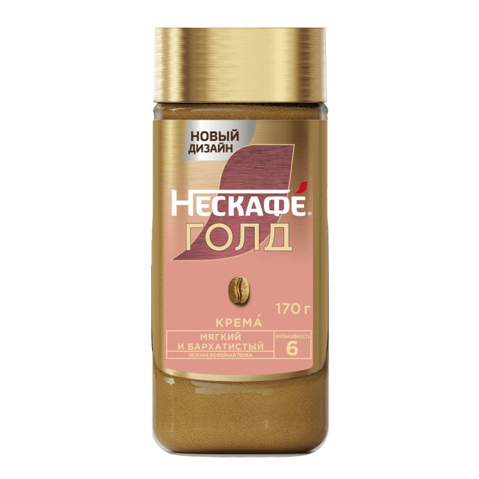 НЕСКАФÉ® Голд Крема, стеклянная банка, 170 г